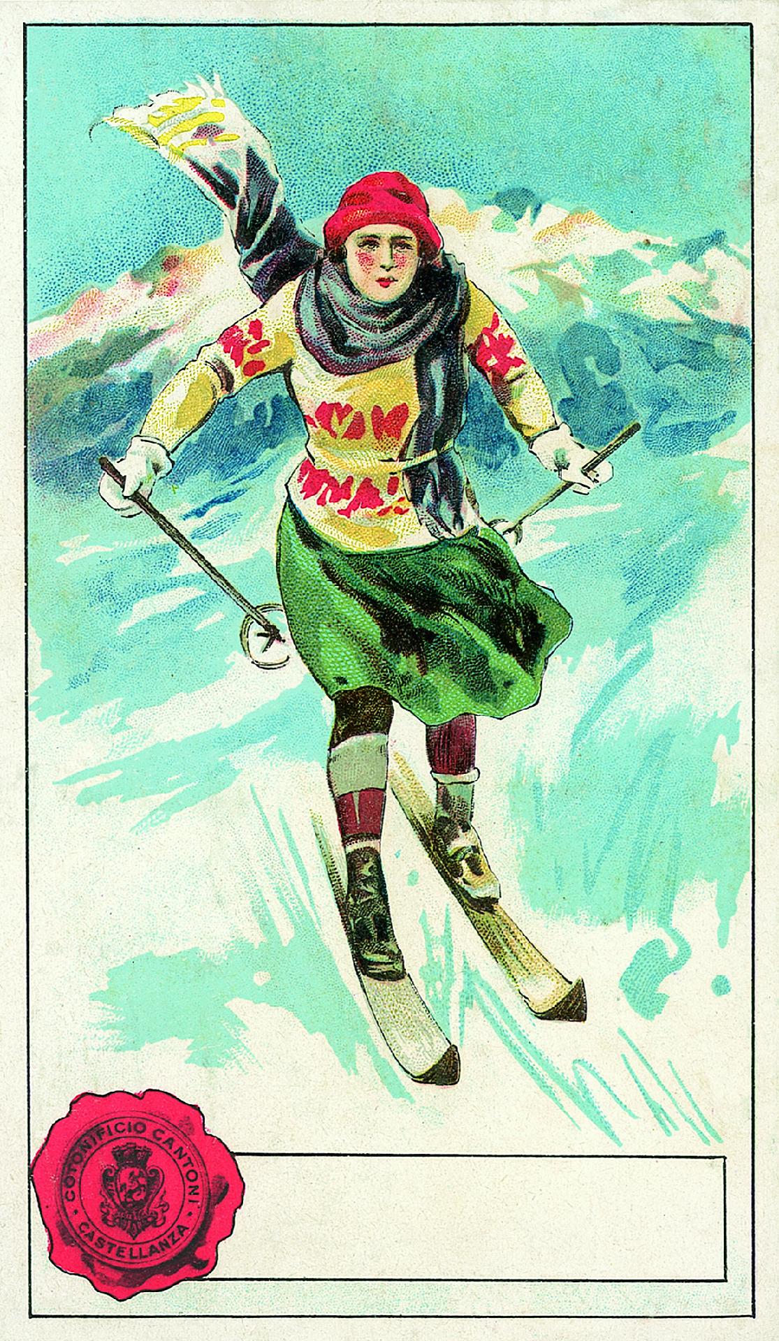 Cotonificio Cantoni etichetta per filati 1920 - Museo Nazionale della Montagna "Duca Degli Abruzzi" - CAI Torino