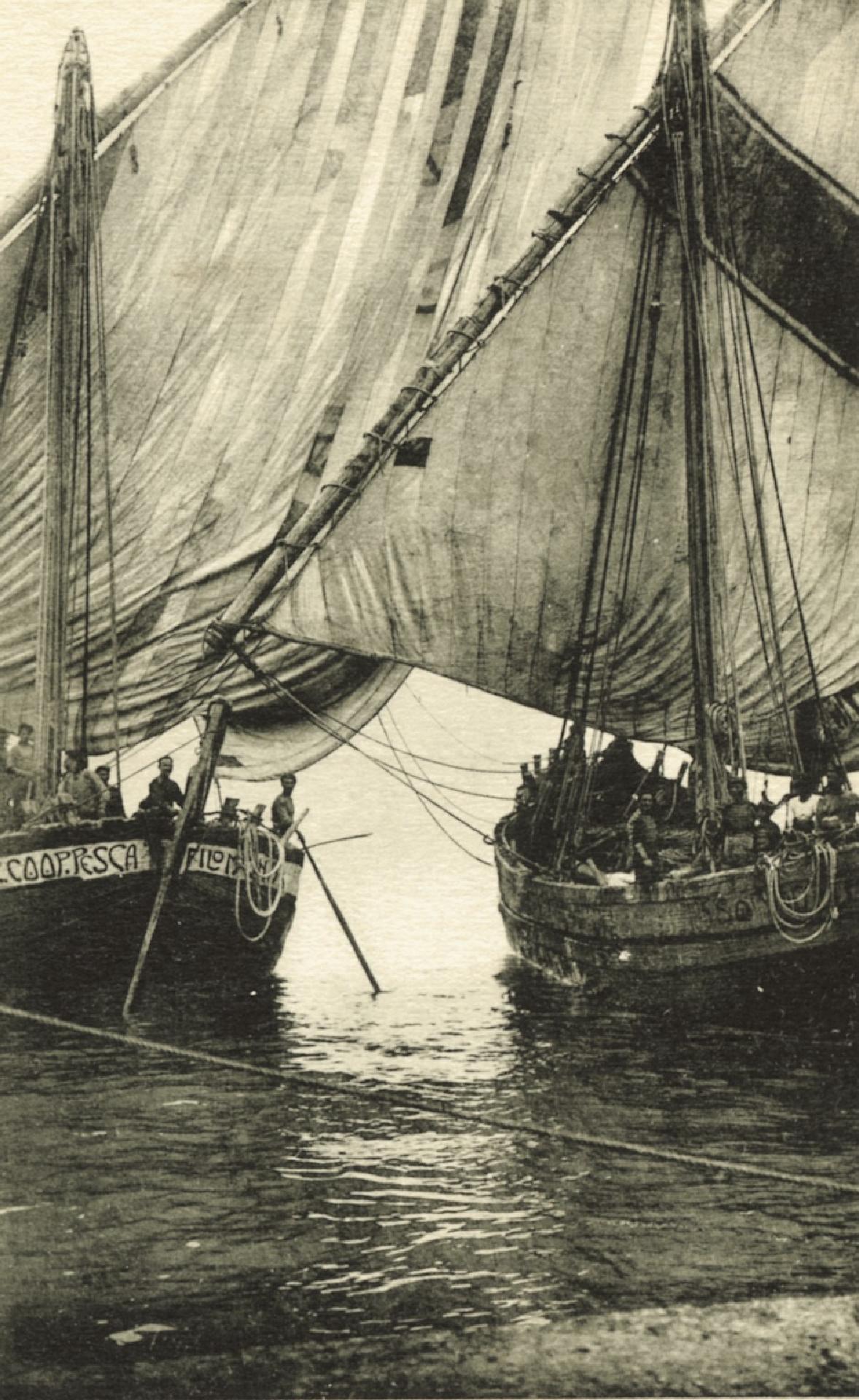 Prime barche con motore ausiliario - Archivio storico comunale di San Benedetto del Tronto