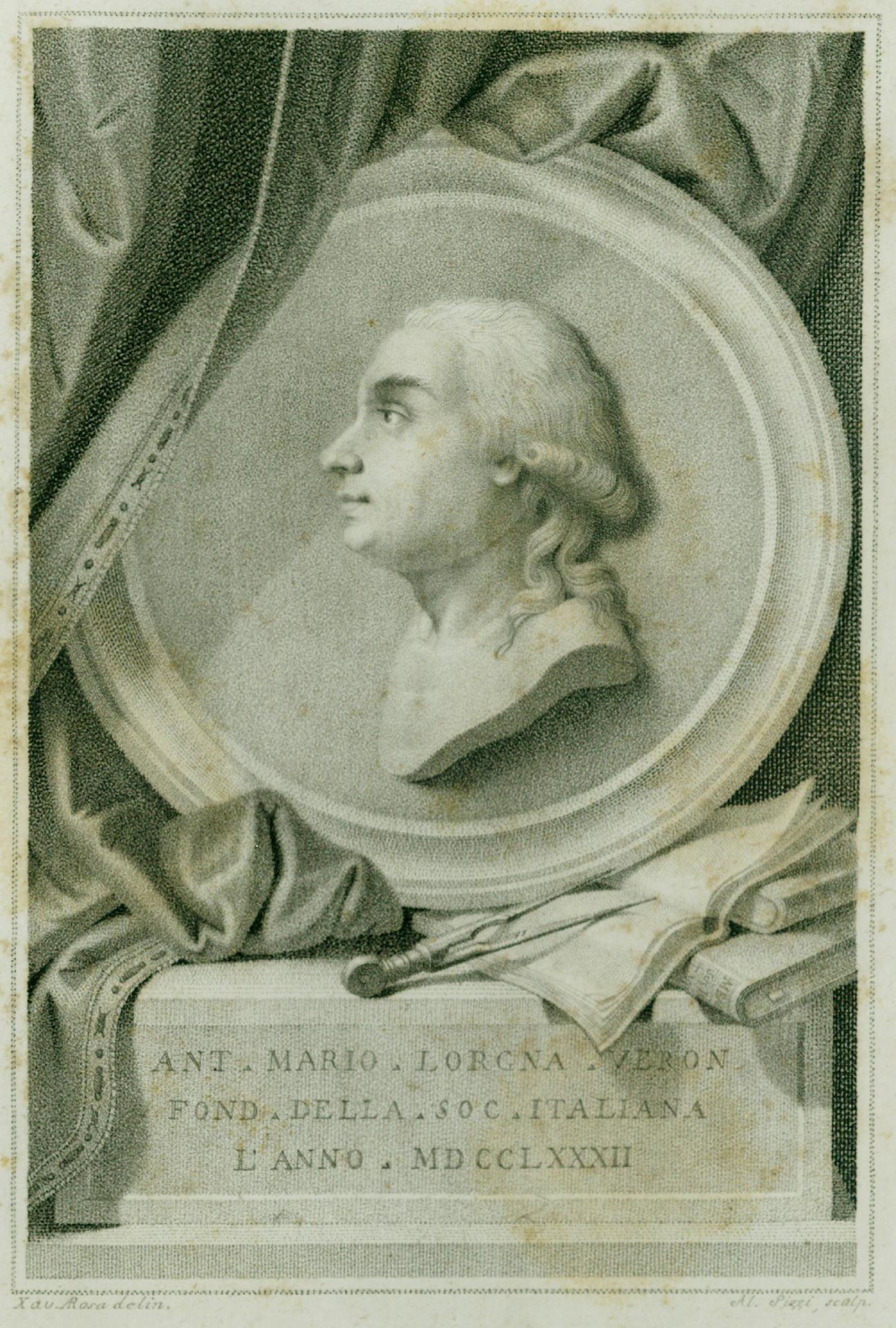 Ritratto di Anton M. Lorgna (1735-1796) eseguito da Agostino Ugolin nel 1791 - CC BY-SA Accademia Nazionale delle Scienze, detta dei XL